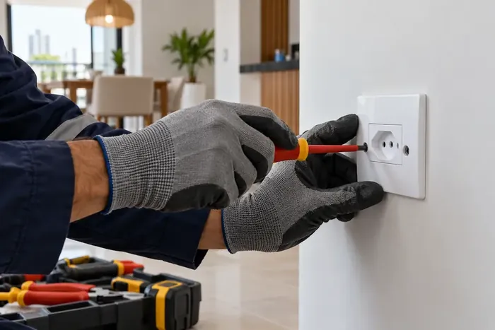 Avaliação profissional de um ponto elétrico