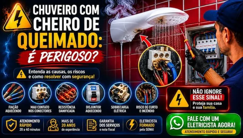 Chuveiro com Cheiro de Queimado: É Perigoso?